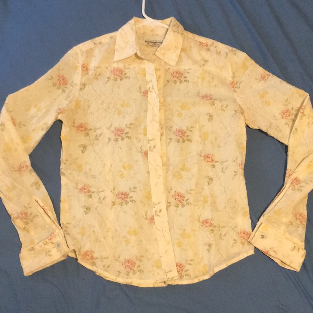 Rare Women’s Polo by Ralph Lauren Floral Button Up